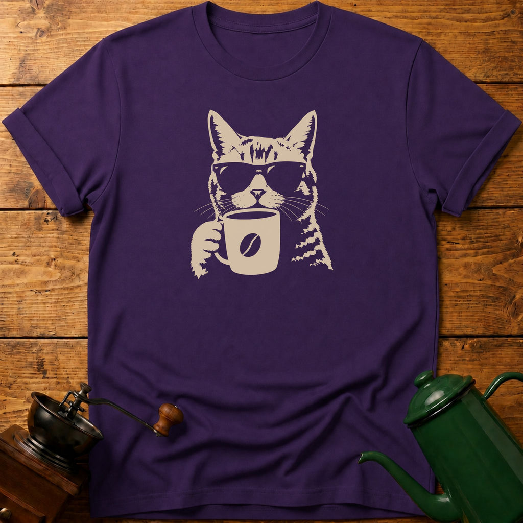 Coffee Mug Cat T-Shirt