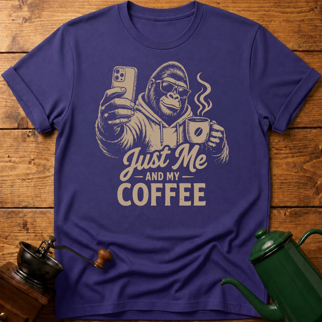 Bigfoot Just Me and My Coffee T-Shirt