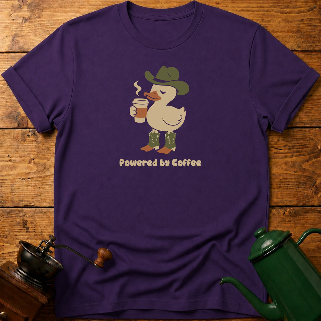 Powered By Coffee Duck T-Shirt