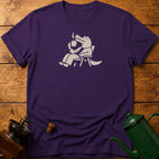 Calm Crocodile Drinking Coffee T-Shirt