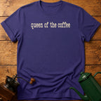 queen of the coffee text T-Shirt