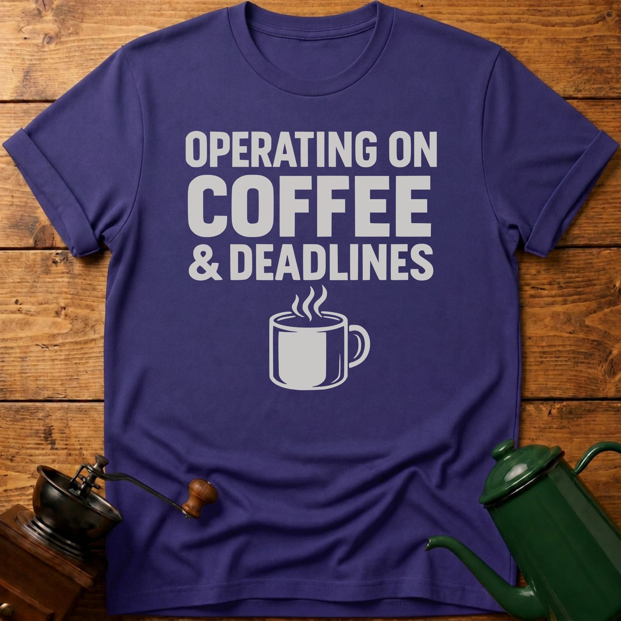 Operating On Coffee & Deadlines T-Shirt
