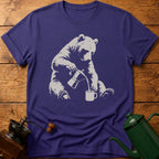 Bear Making Coffee T-Shirt
