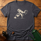 Rooster Pouring Coffee T-Shirt