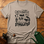 Under Caffeinated Over Stimulated Skull T-Shirt