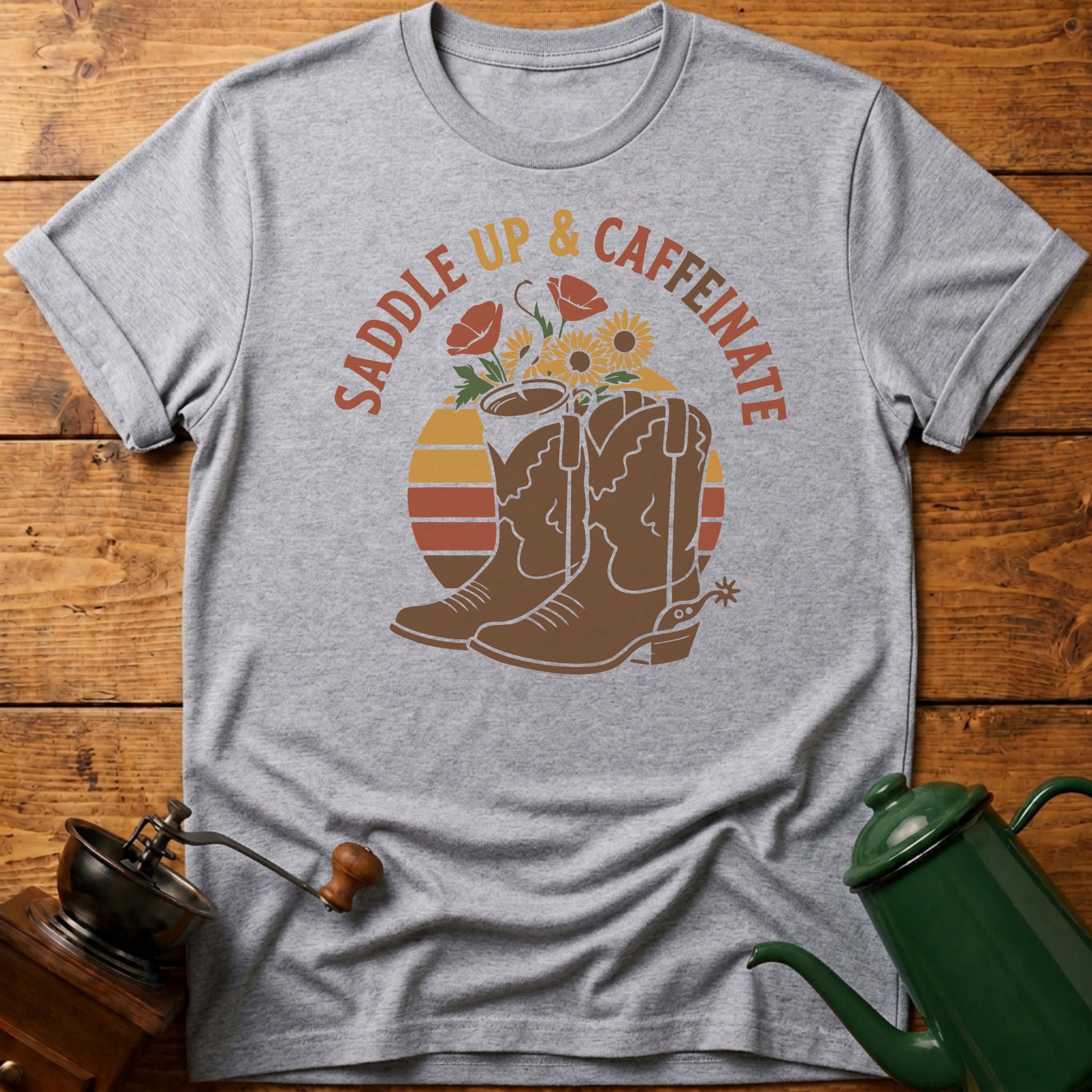Saddle Up and Caffeinate T-Shirt